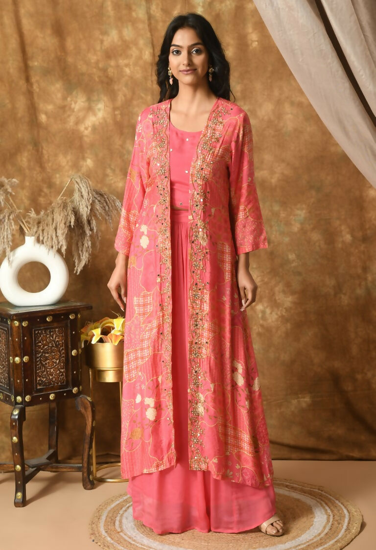 Joban Fashion Pink Maslin Kurta Set | Grocsy