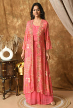 Joban Fashion Pink Maslin Kurta Set | Grocsy