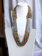 Inhanns Saree Shobha Statement Necklace - Multicolour Necklace | Grocsy