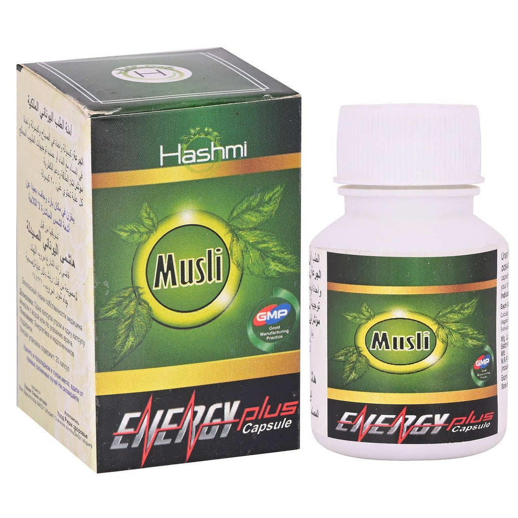 Hashmi Pharmacy Musli Energy Plus Capsules For Men | Grocsy