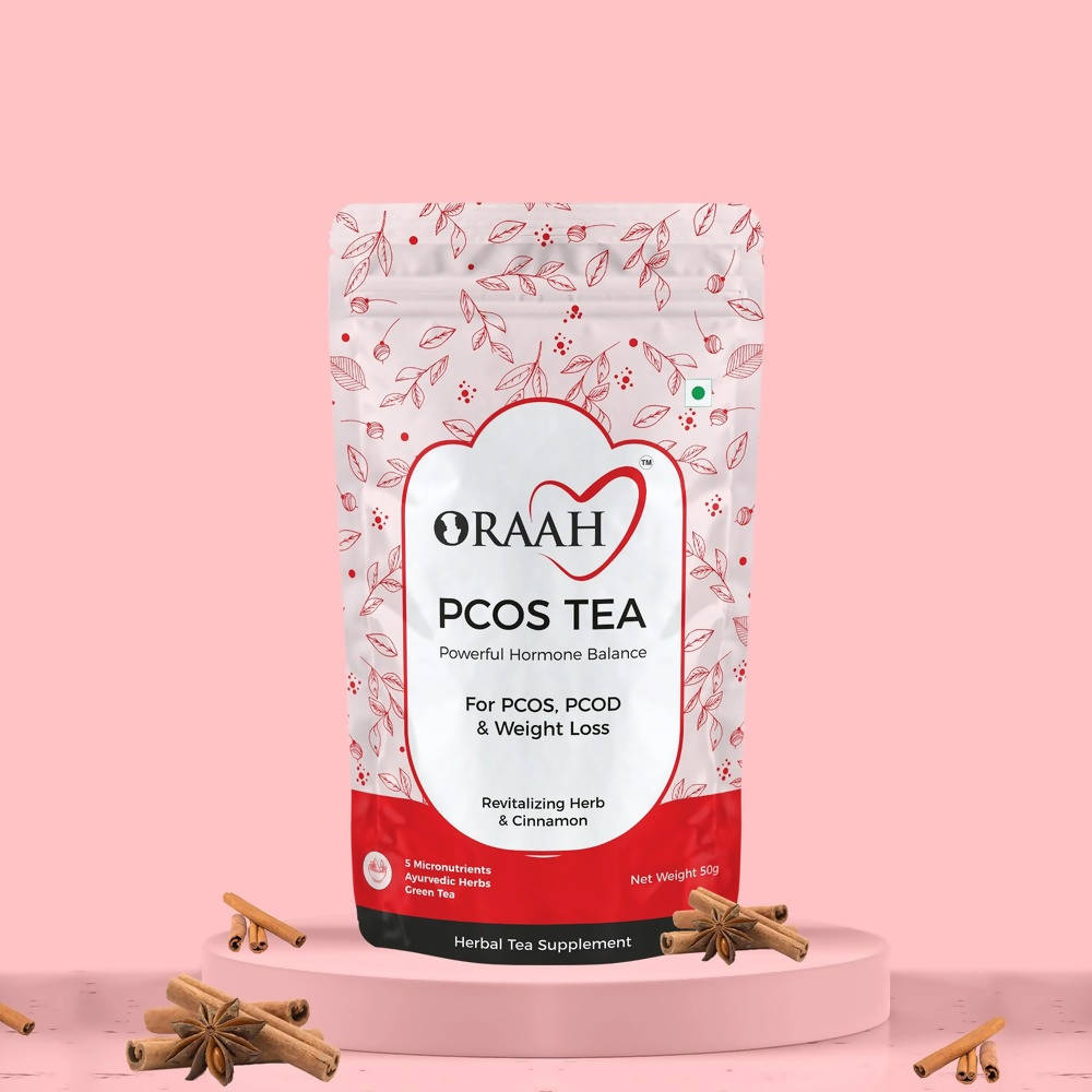 Oraah PCOS PCOD Herbal Tea - Cinnamon Flavour | Grocsy