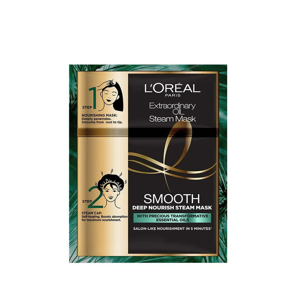 L'Oreal Paris Extraordinary Oil Smooth & Deep Nourishing Steam Mask | Grocsy