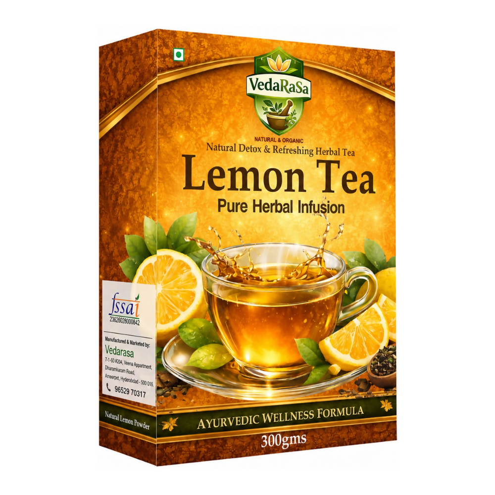 VedaRasa Premium Organic Lemon Instant Tea Premix Powder | Grocsy