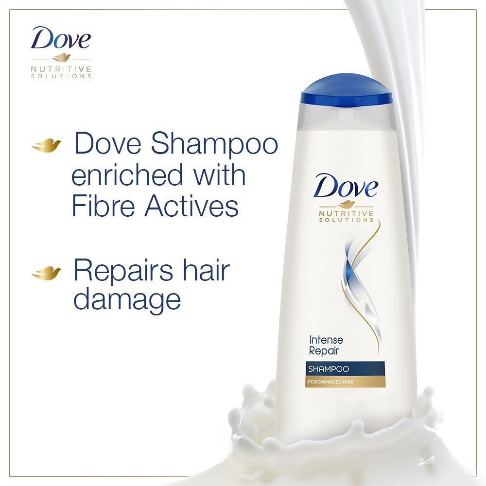 Dove Intense Repair Shampoo + Damage Solutions Intense Repair Conditioner | Grocsy