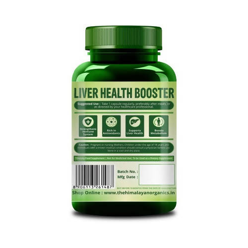 Himalayan Organics Plant Based Liver Support + Milk Thistle Vegetarian Capsules | Grocsy