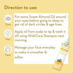 Wishcare 100% Pure Cold Pressed Olive Oil & Badam Rogan Sweet Almond Oil Combo | Grocsy