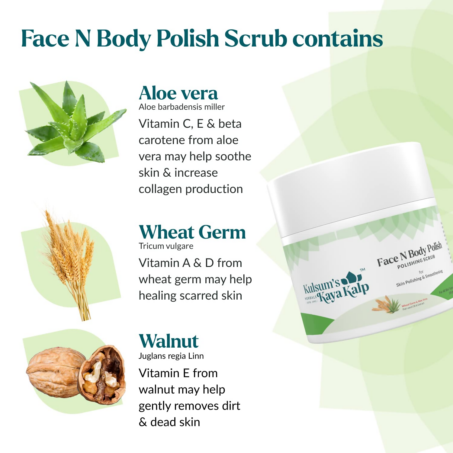Kulsum's Kaya Kalp Face N Body Polish For Skin Polishing & Smoothening | Grocsy