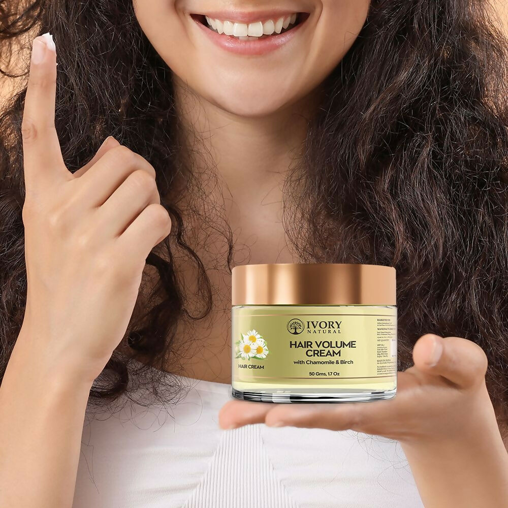 Ivory Natural Hair Volume Cream For Thicker, Fuller Looking Hair | Grocsy