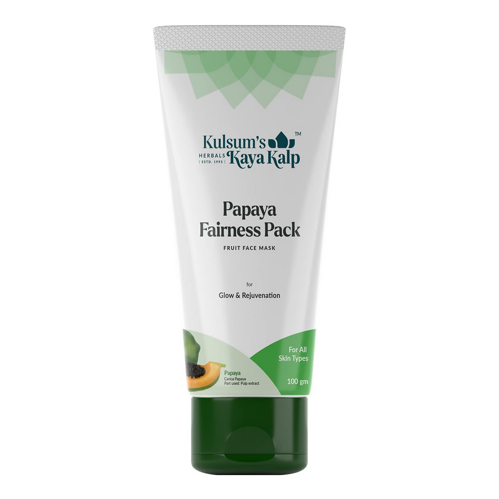 Kulsum's Kaya Kalp Papaya Fairness Pack For Glow & Rejuvenation | Grocsy