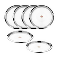 Vinod Stainless Steel Two Tone Serving Dish/Salad Plate/Snack Plate | Grocsy