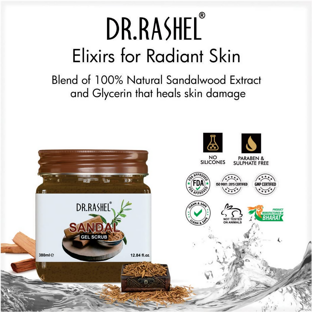 Dr.Rashel Sandal Gel Scrub For Face And Body | Grocsy