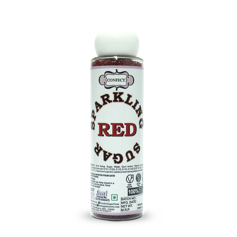 Confect Red | Sparkling Sugar | Grocsy