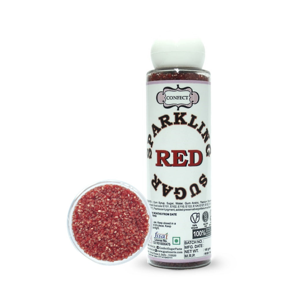Confect Red | Sparkling Sugar | Grocsy