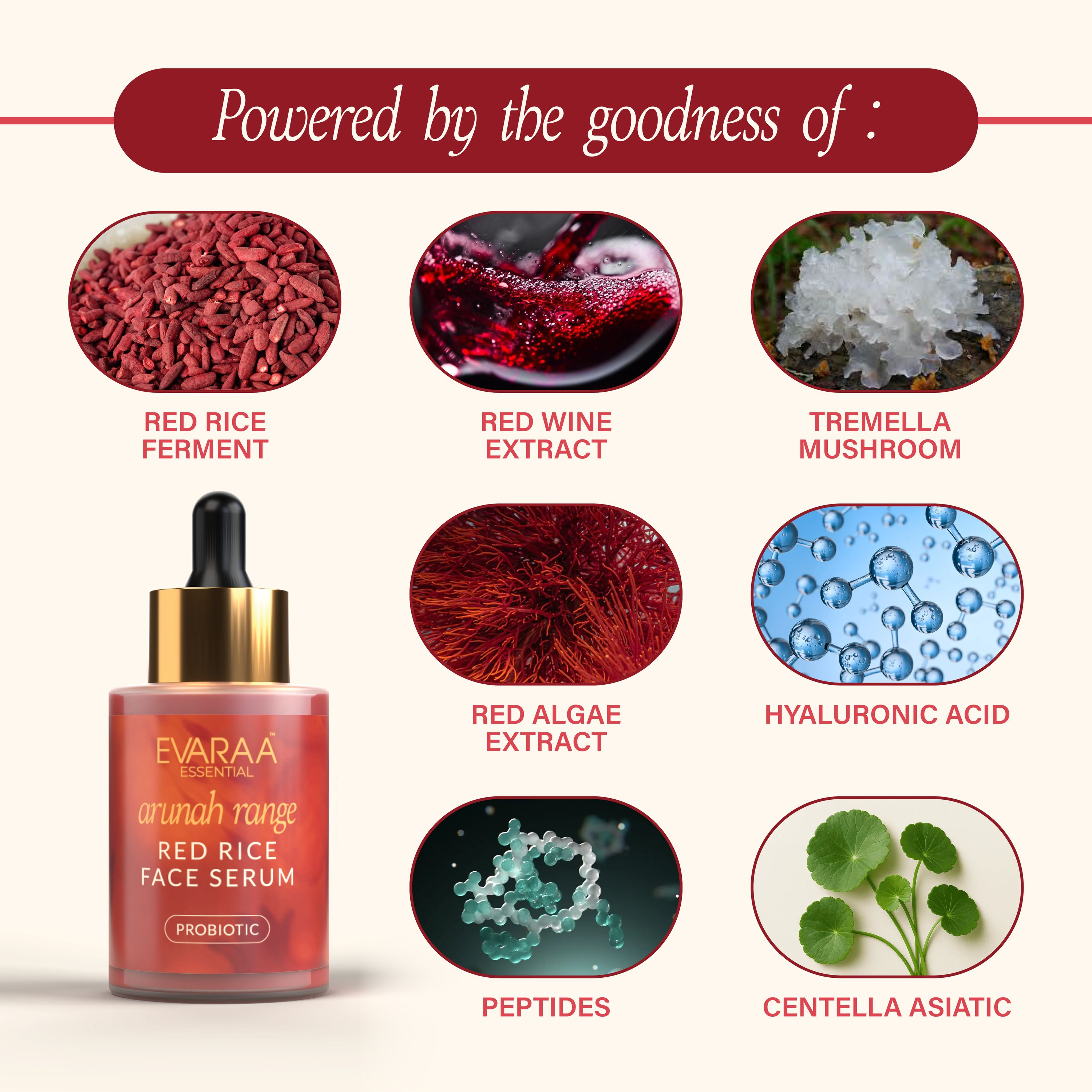 Evaraa Essential Red Rice Serum | Grocsy