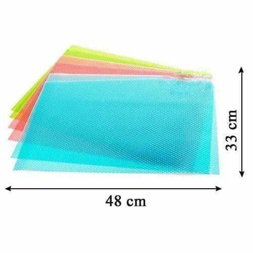 Refrigerator Drawer Mat 6 Piece Set - MultiColor | Grocsy