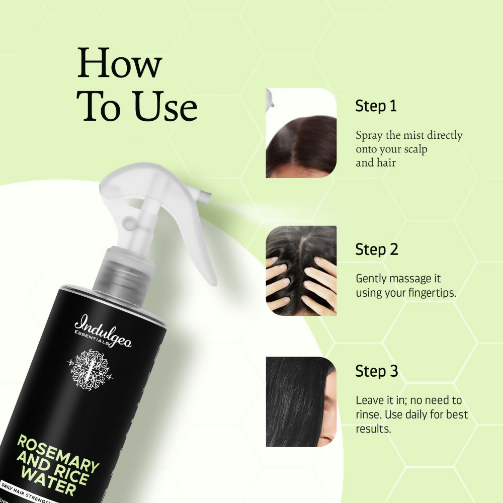 Indulgeo Essentials Rosemary And Rice Water Hair Growth Spray | Grocsy