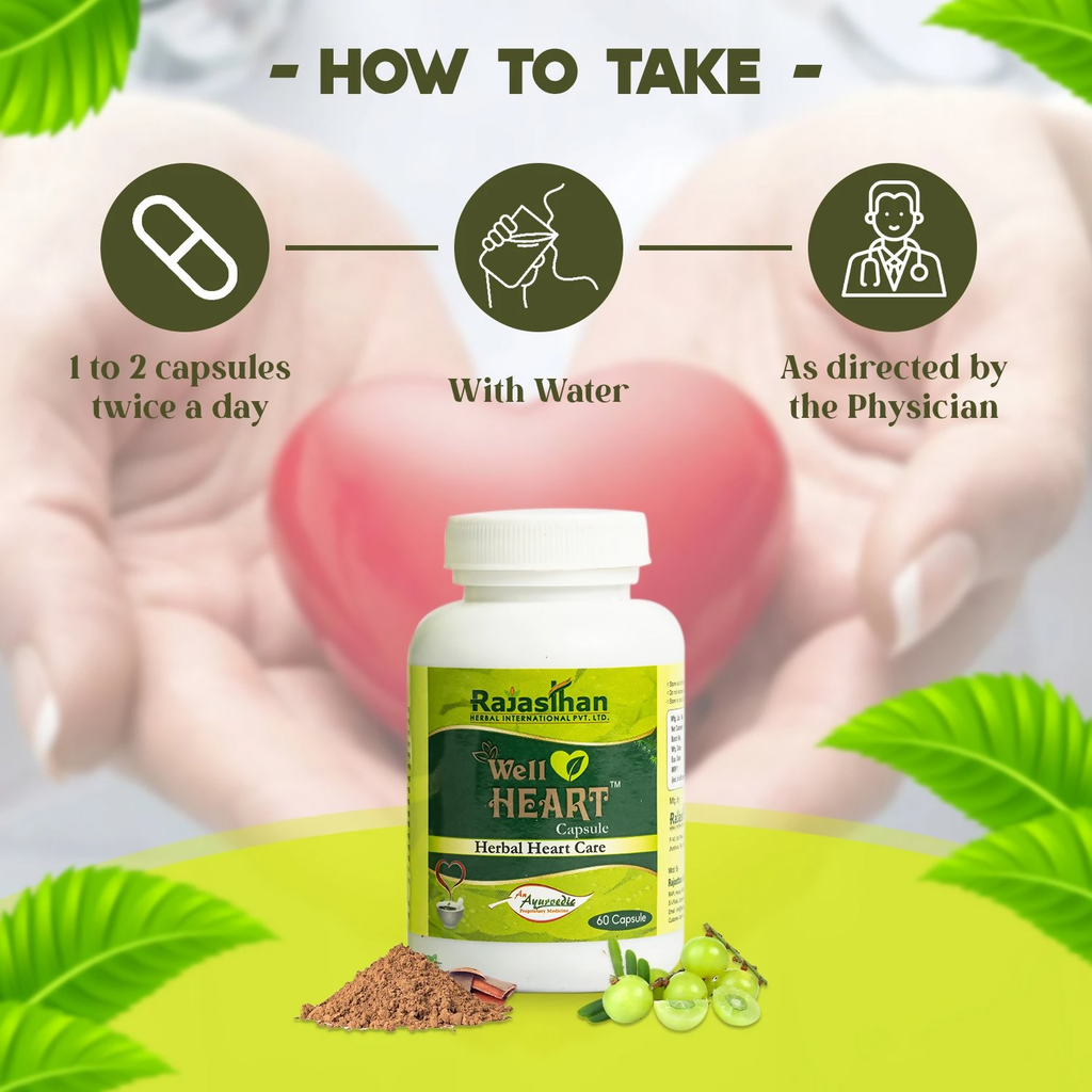 Rajasthan Herbals Well Heart Capsules | Grocsy
