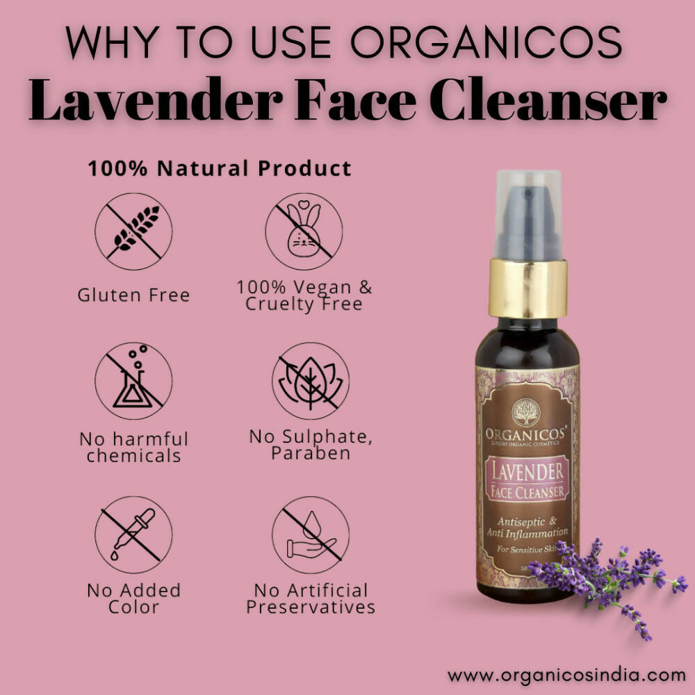Organicos Lavender Face Cleanser | Grocsy