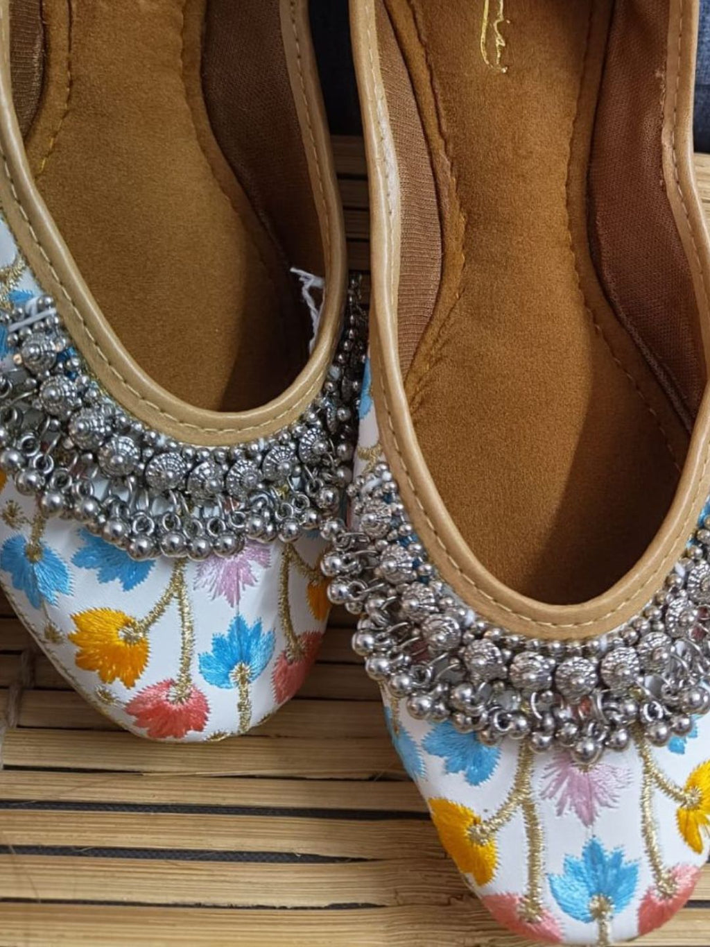 Desi Colour Women Indian Ethnic Footwear-Multi Gungroo | Grocsy