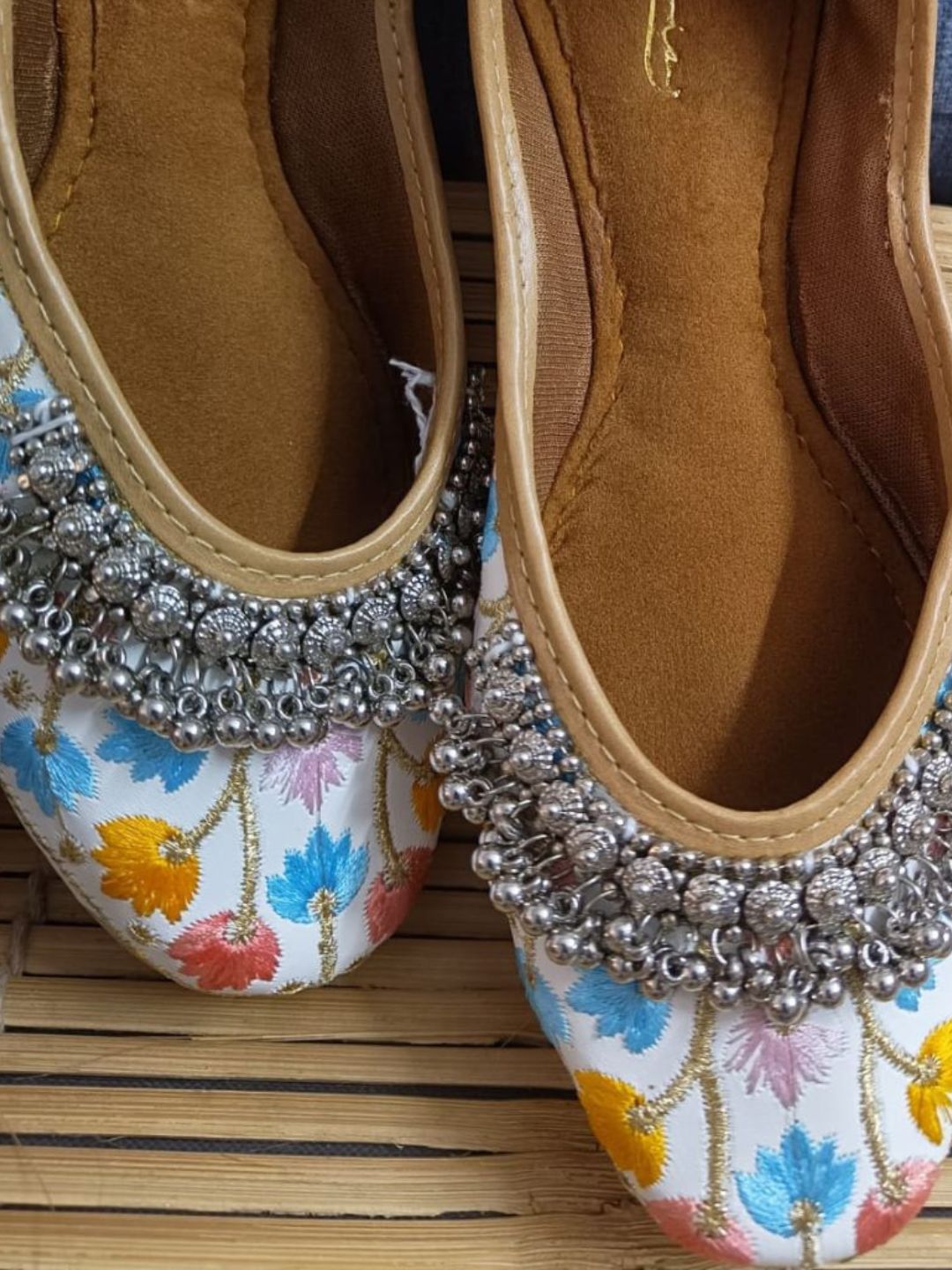 Desi Colour Women Indian Ethnic Footwear-Multi Gungroo | Grocsy