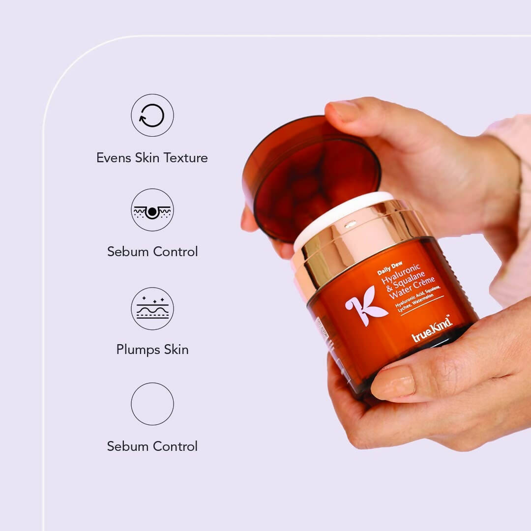 True Kind Daily Dew Hyaluronic & Squalane Water Crème Moisturiser | Grocsy