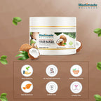 Medimade Wellness Coconut & Vitamin E Hair Mask | Grocsy