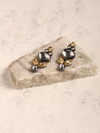 Silver-Plated Contemporary Drop Earrings - Ruby Raang | Grocsy