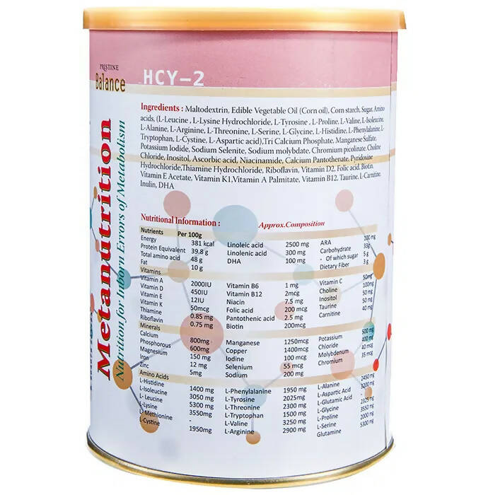 Pristine Balance Metanutrition HCY-2 (3 Years & Above) | Grocsy