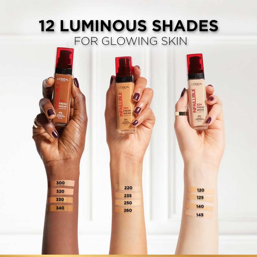 L'Oreal Paris Liquid Foundation - 145 Rose Beige | Grocsy