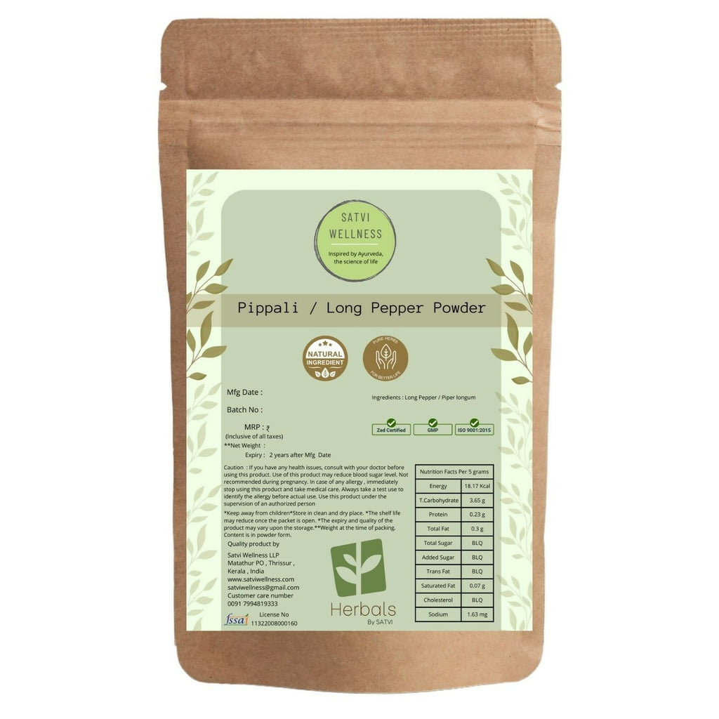 Satvi Wellness Pippali Powder | Kerala Pippali | Grocsy