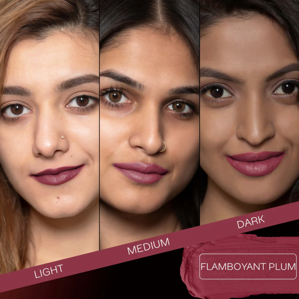 Faces Canada Weightless Matte Finish Lipstick - Flamboyant Plum 12 | Grocsy
