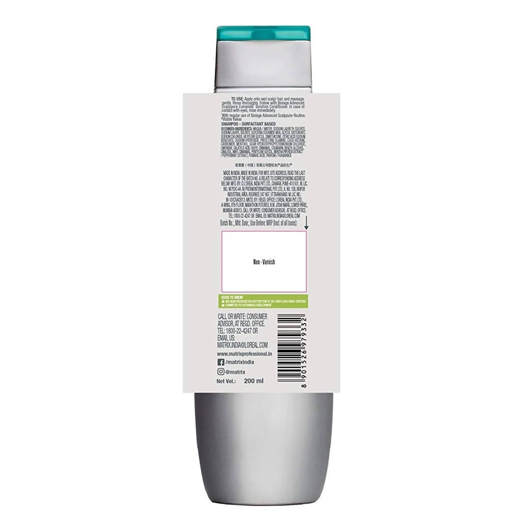 Matrix Biolage Advanced Scalppure Shampoo | Grocsy