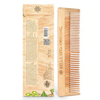 Bella Vita Organic Dual Teeth Wooden Neem Comb | Grocsy