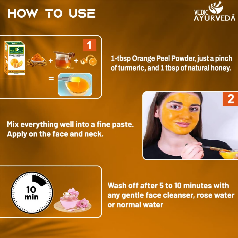 VedicAyurveda Orange Peel powder | Grocsy