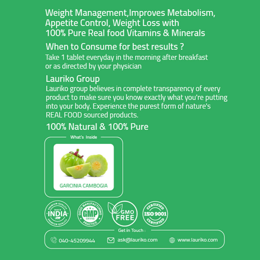 Laurik Garcinia Cambogia Tea Extract Tablets | Grocsy