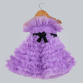 Pink Cow Fashions Purple Frilled Dress | Grocsy