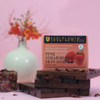 Soulflower Handmade Pink Strawberry Skin Soap | Grocsy