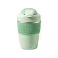 Wosta Travel Coffee Mug with Lid and Straw Tumbler - 480ml (Green) | Grocsy