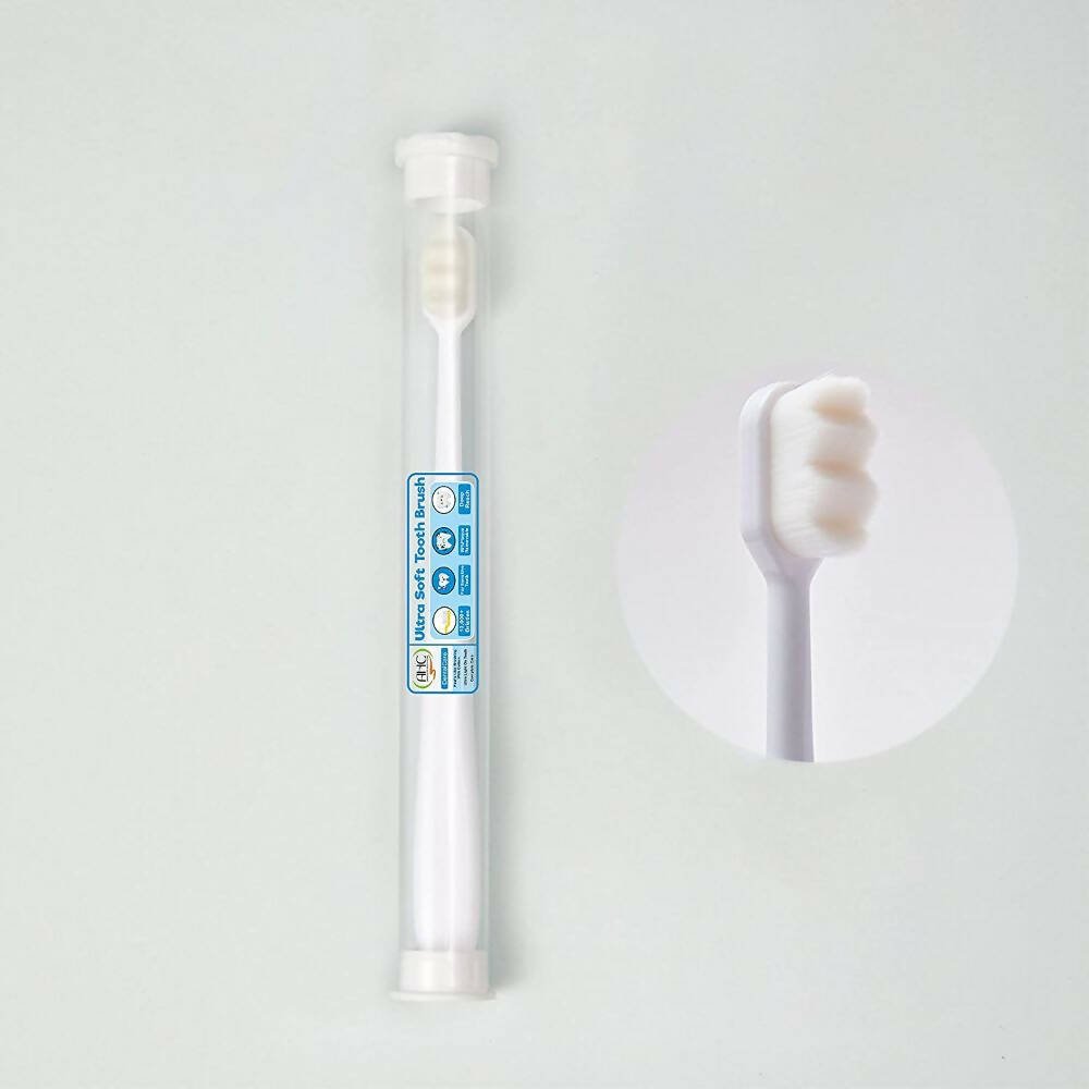 AHC Baby Ultra Soft Toothbrush With Micro Nano Bristles With Tongue Cleaner | Grocsy