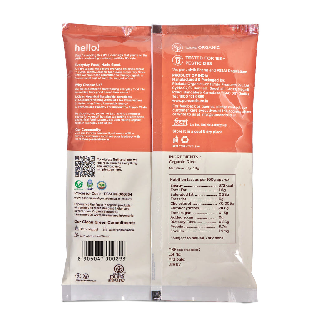 Pure & Sure Organic Rice Flour