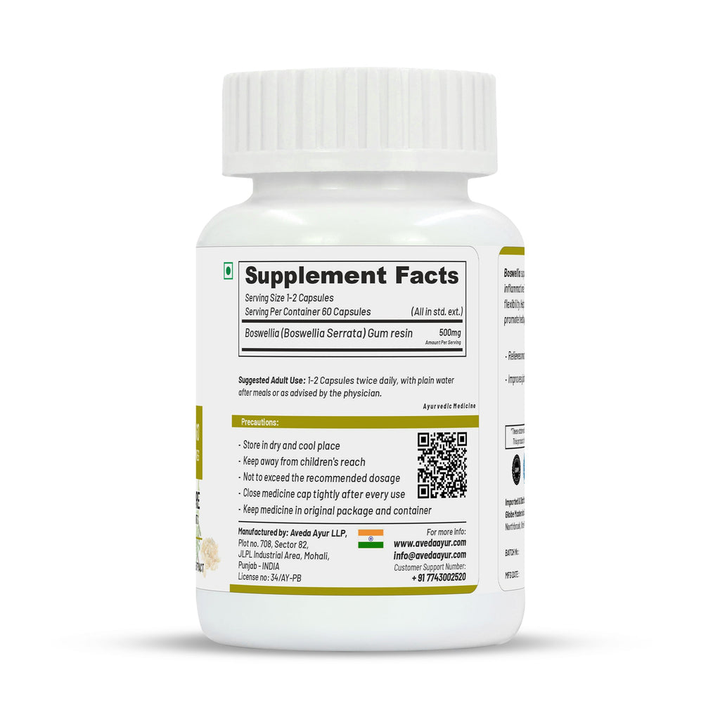 Life Aveda Premium Boswellia Capsules | Grocsy