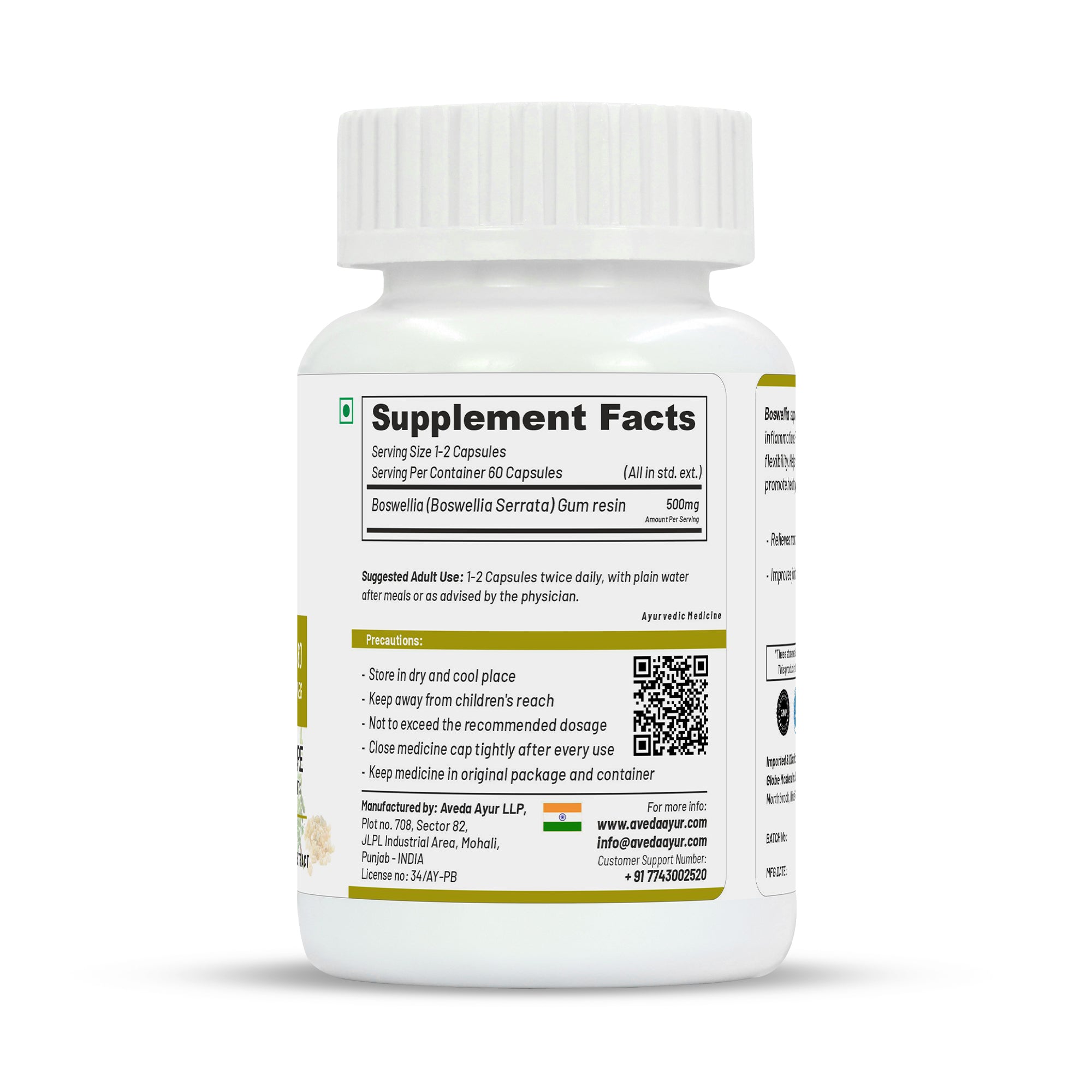 Life Aveda Premium Boswellia Capsules | Grocsy