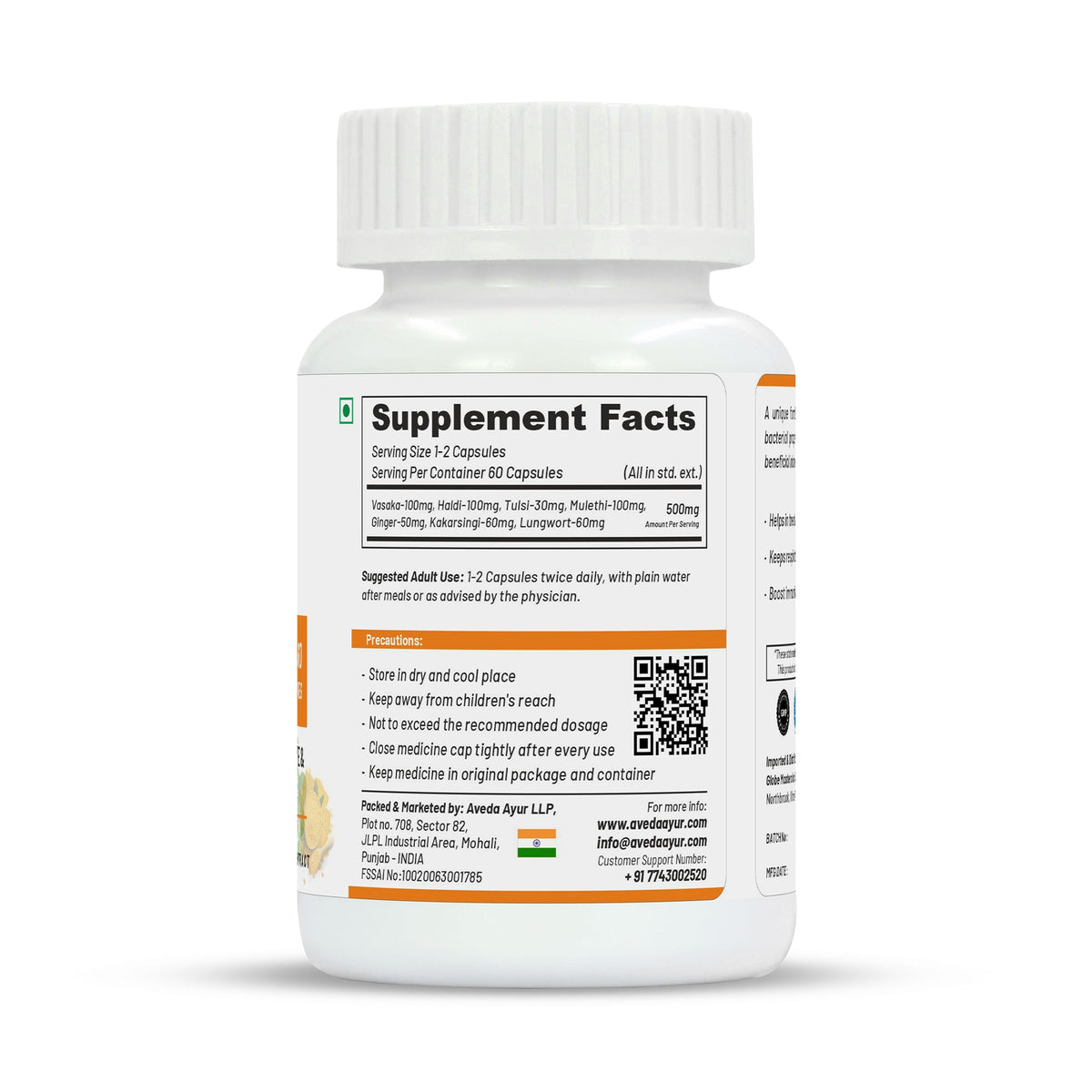 Life Aveda Premium Secure Lungs Capsules | Grocsy
