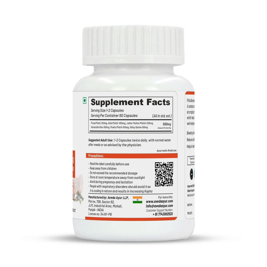 Life Aveda Pitta Shamak Capsules | Grocsy