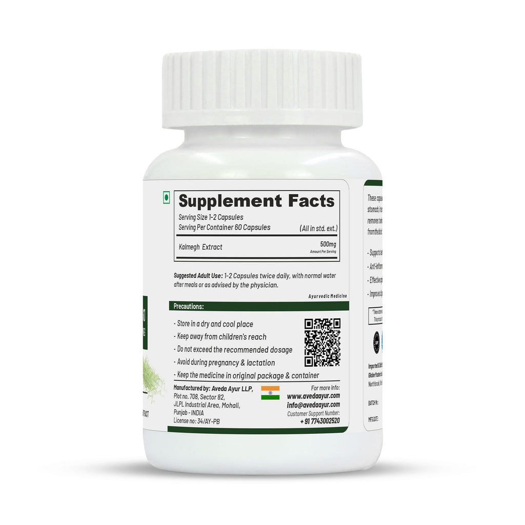 Life Aveda Kalmegh Capsules | Grocsy