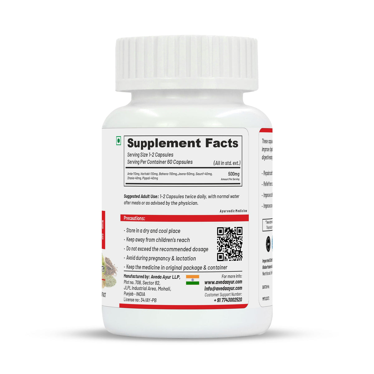 Life Aveda Digest Easy Capsules | Grocsy