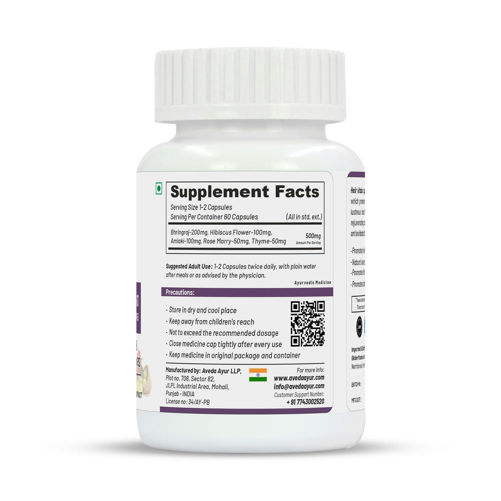 Life Aveda Premium Hair Vitals Veg Capsules | Grocsy