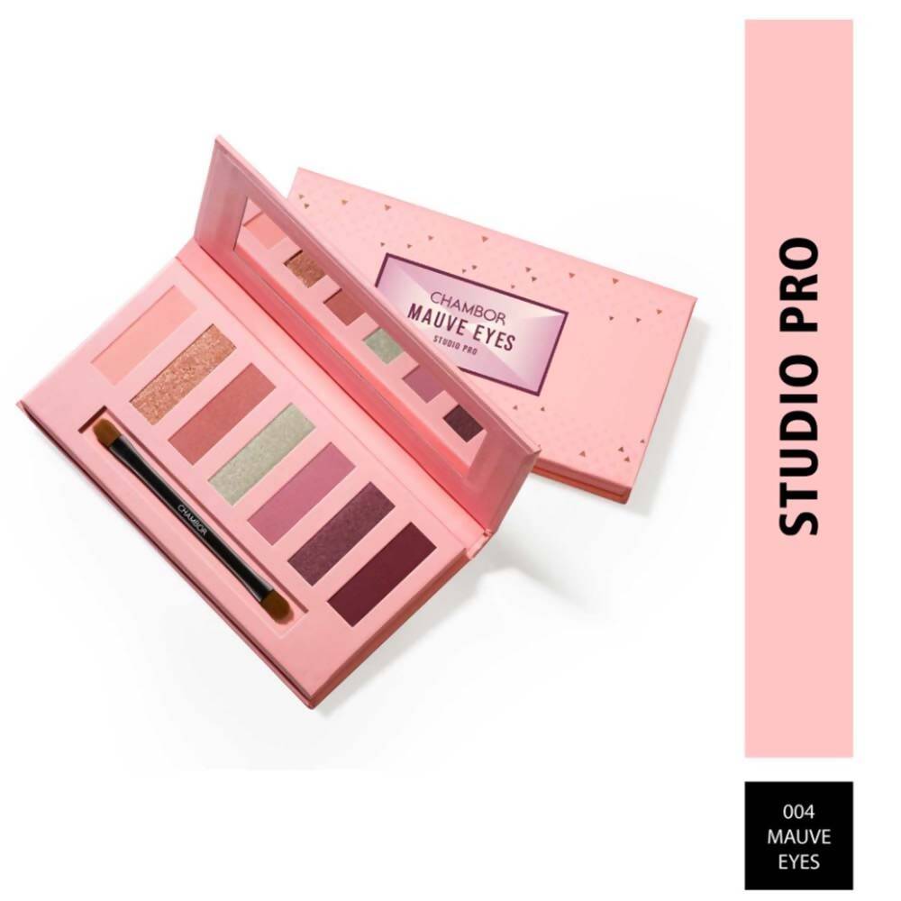 Chambor Studio Pro Eye Shadow Palette Makeup - 004 Mauve Eyes | Grocsy