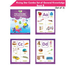 Rising Star General Knowledge & Conversation Book B| Set of 3| Picture Talk, EVS Book, Good Habit, National Festival & Symbols| Ages 3-7 Years | Grocsy