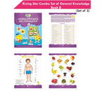 Rising Star General Knowledge & Conversation Book B| Set of 3| Picture Talk, EVS Book, Good Habit, National Festival & Symbols| Ages 3-7 Years | Grocsy